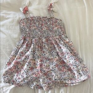 Shabby Chic Floral Smocked Romper